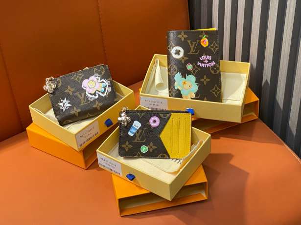 M12487 blue Lisa Wallet M12224 yellow Romy card holder  M12221 yellow passport cover