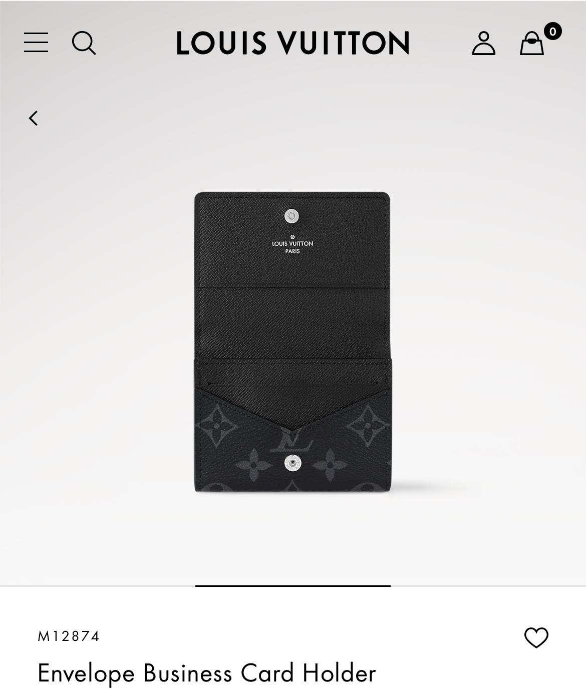 L\V NEW WALLETS ENVELOPPE CARTE DE VISITE N63338 M12874 M63801 M62292 M64595 250521