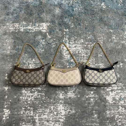 GUCCl GG Supreme CANVAS  Ophidia 764960 10X19X3cm 20250524