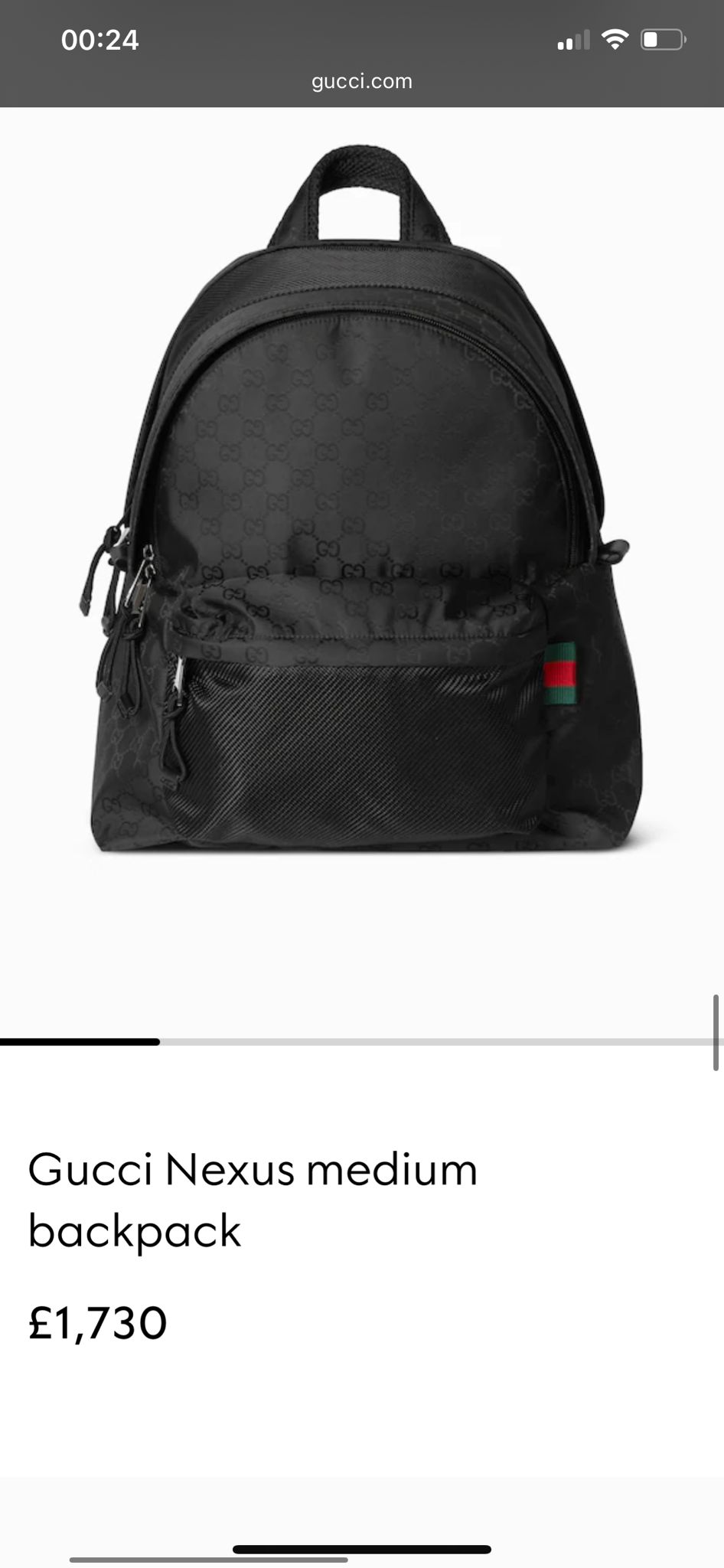 GUCCl mens backpack 251103