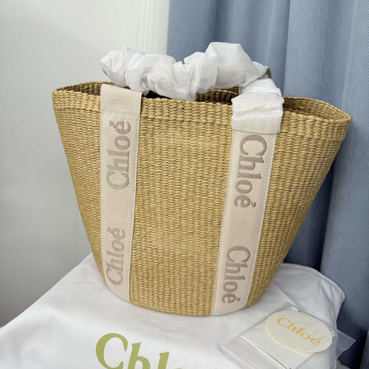 CHL0E WOVEN  WOODY HANDBAG 6865# 260114