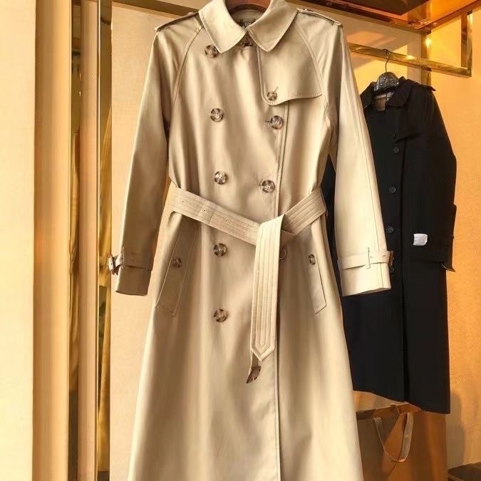 Bur,berry WOMENS Trench coat overcoat duster coat windbreaker 260126