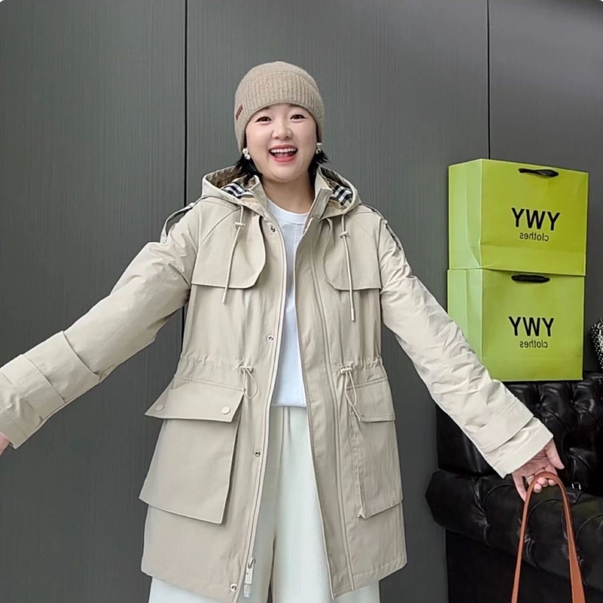 Bur,berry WOMENS Trench coat overcoat duster coat windbreaker 260126